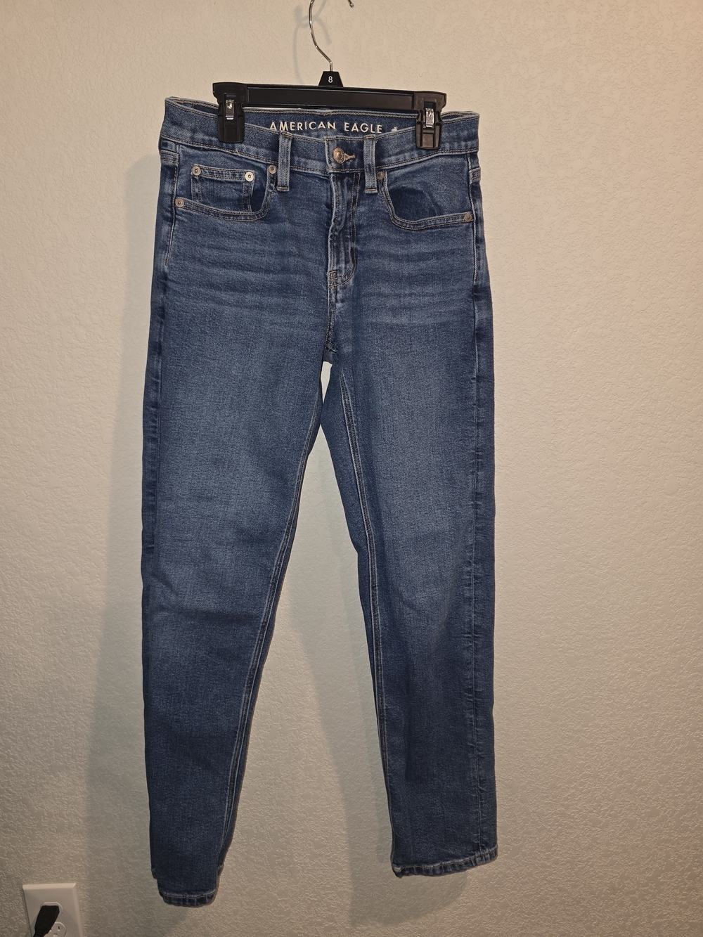 American Eagle '90s Straight Stretch Jeans - Medium Wash - Size 00 Regular
